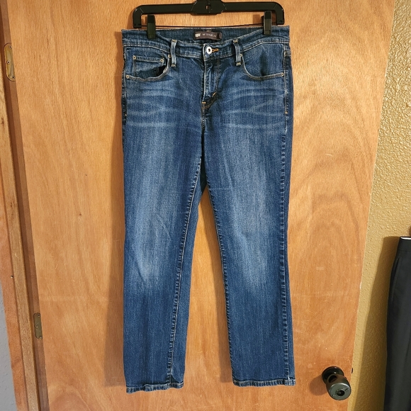 ⚘️HP⚘️LEVI'S 505 Womens Straight Leg Jeans Size 8 Short 30" Waist - Picture 7 of 10